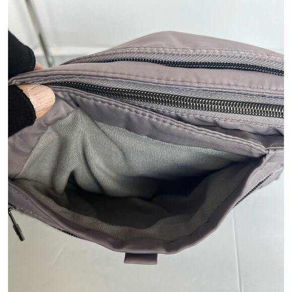 LUG Pacer Versatile Studded Gray Travel Crossbody Organization Purse Shoulderbag - Picture 8 of 16